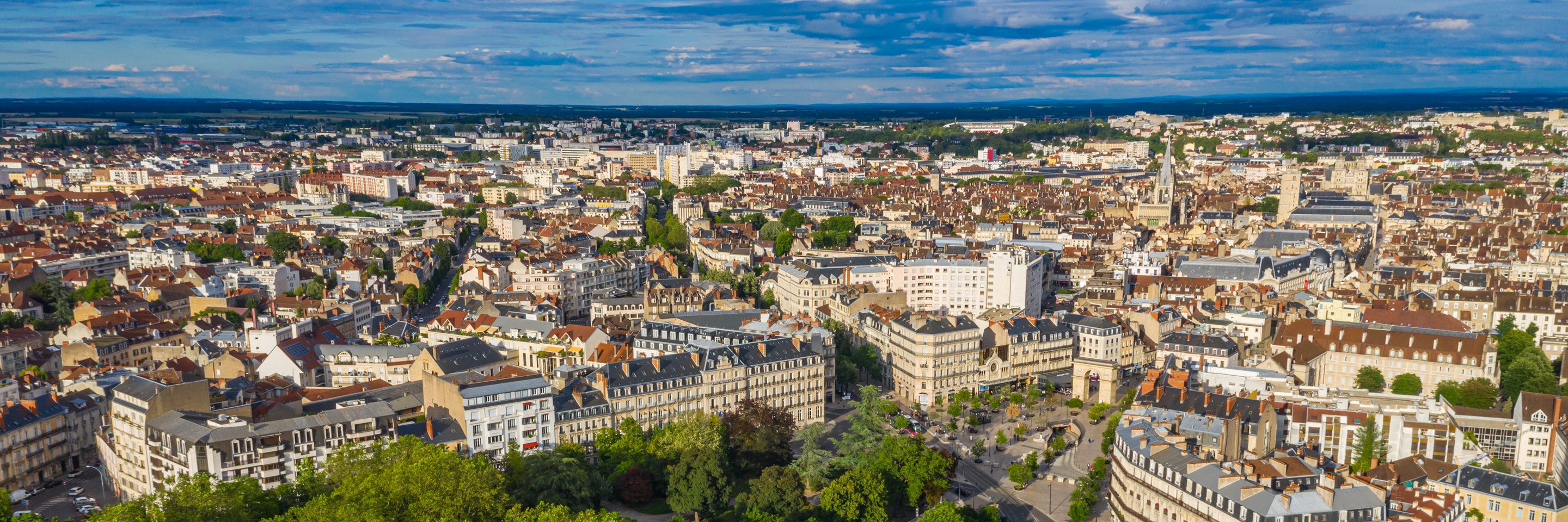 Vue aérienne Dijon Cité des Affaires