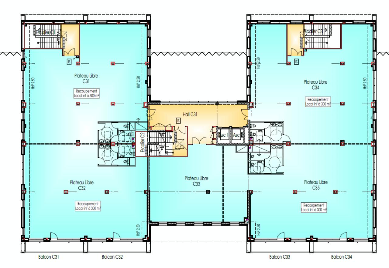 Bureau Rennes 2482m² Location Bureau Rennes Ille-et-Vilaine OLBUR2206360 1