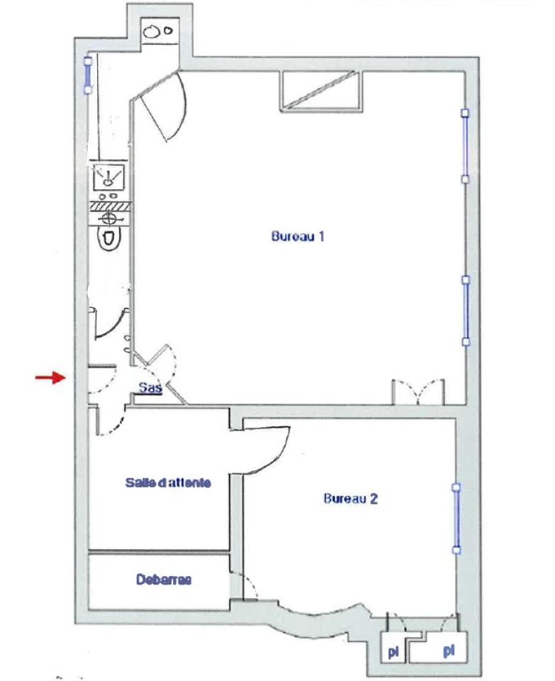 Bureau Toulouse 65m² Location Bureau Toulouse OLBUR2537297