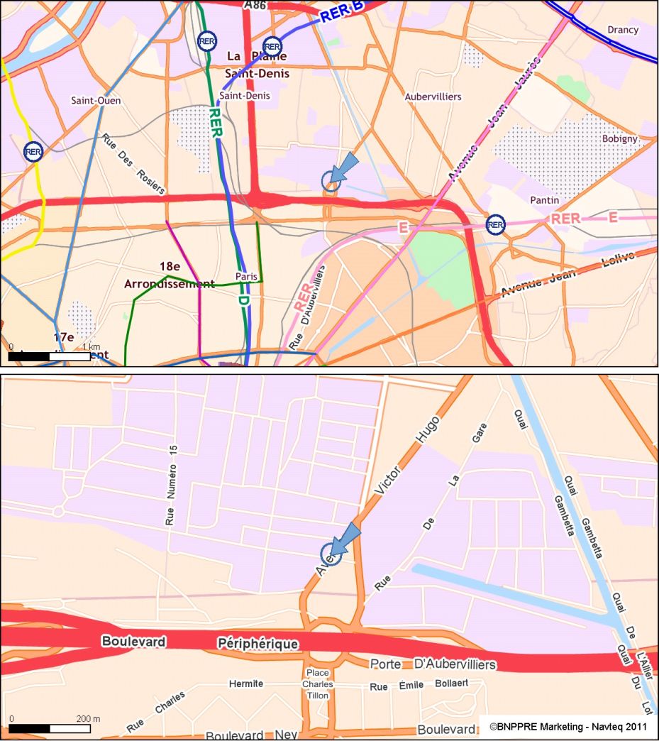 Bureau Aubervilliers 1428m² Location Bureau Aubervilliers Seine-Saint-Denis OLBUR2106918 1