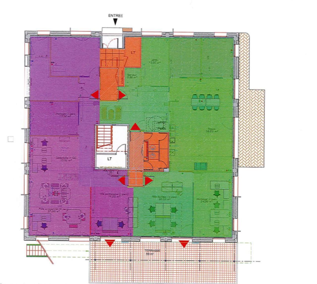 Bureau Villeneuve-d'Ascq 188.22m² Location Bureau Villeneuve-d'Ascq OLBUR2536331