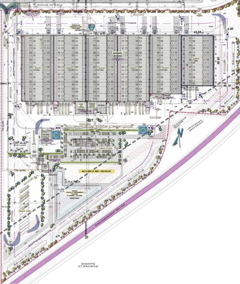 Entrepôt Classe A Billy-Berclau 9535m² Location Entrepôt Classe A Billy-Berclau OLLOG2424372