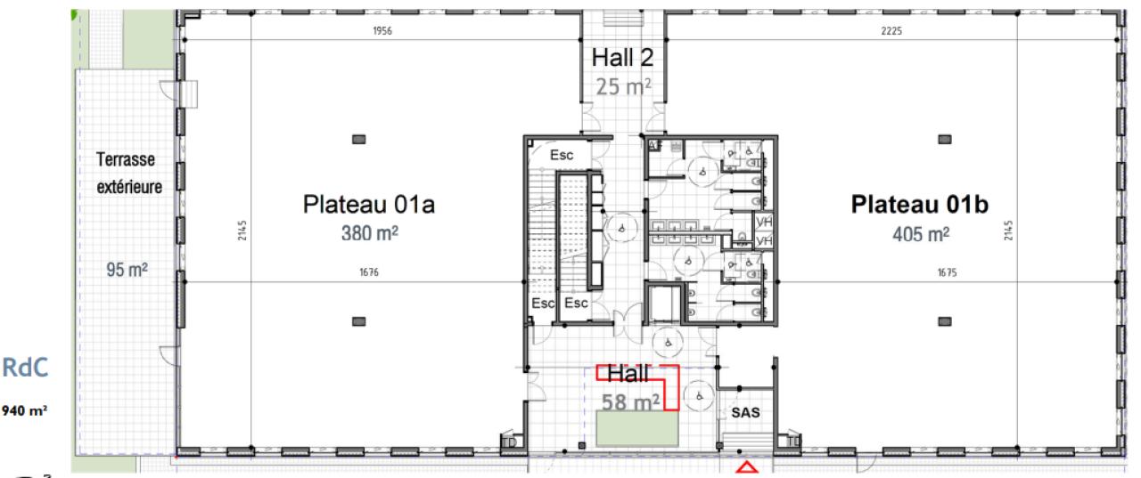 Bureau Villeneuve-d'Ascq 3660m² Location Bureau Villeneuve-d'Ascq OLBUR2530096