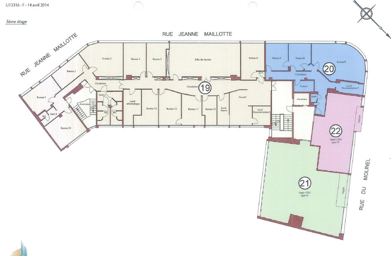 Bureau Lille 1182m² Location Bureau Lille Nord OLBUR2535820 1