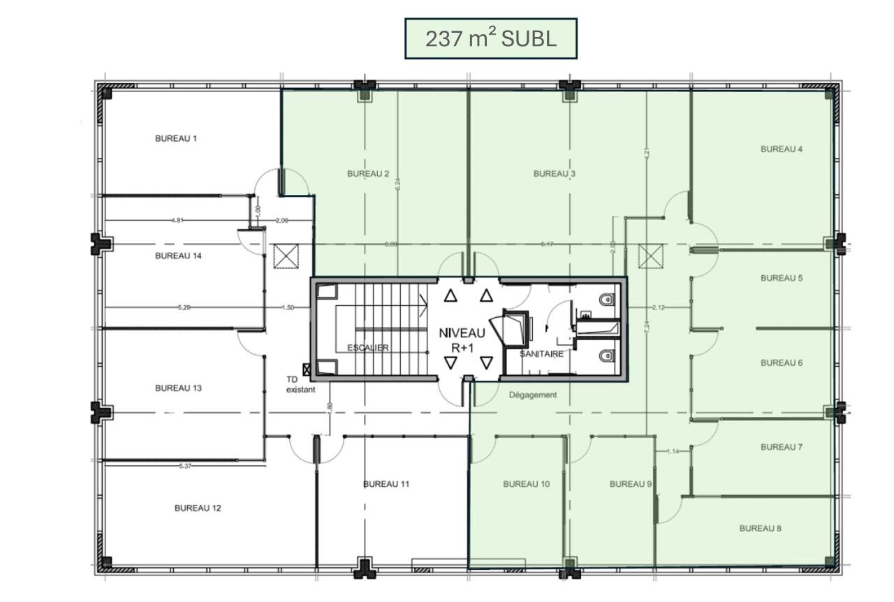 Bureau Nantes 237m² Location Bureau Nantes Loire-Atlantique OLBUR2312395 1