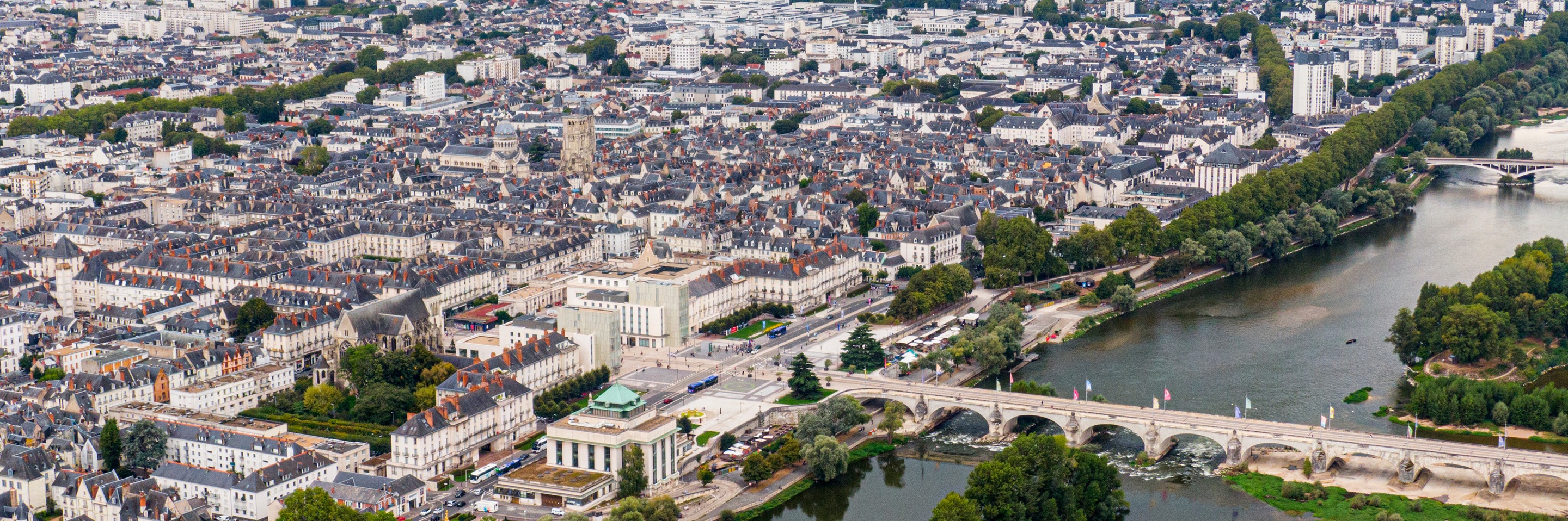 Vue aérienne immobilier Tours